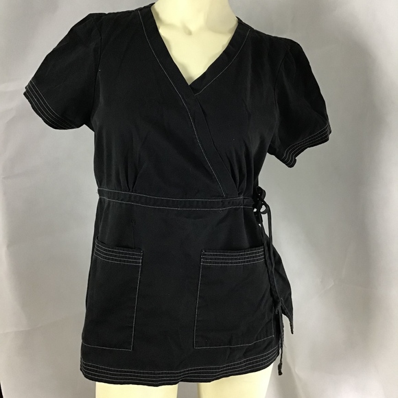 koi Tops - KOI By Kathy Peterson Scrub Top Size M Medical (y2